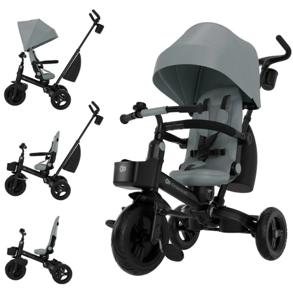 Фото - Триколісний велосипед Kinderkraft Aveo 2 Plus Grey (KRAVEO02GRY0000)